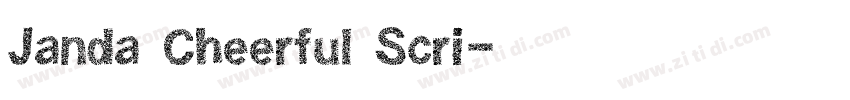 Janda Cheerful Scri字体转换